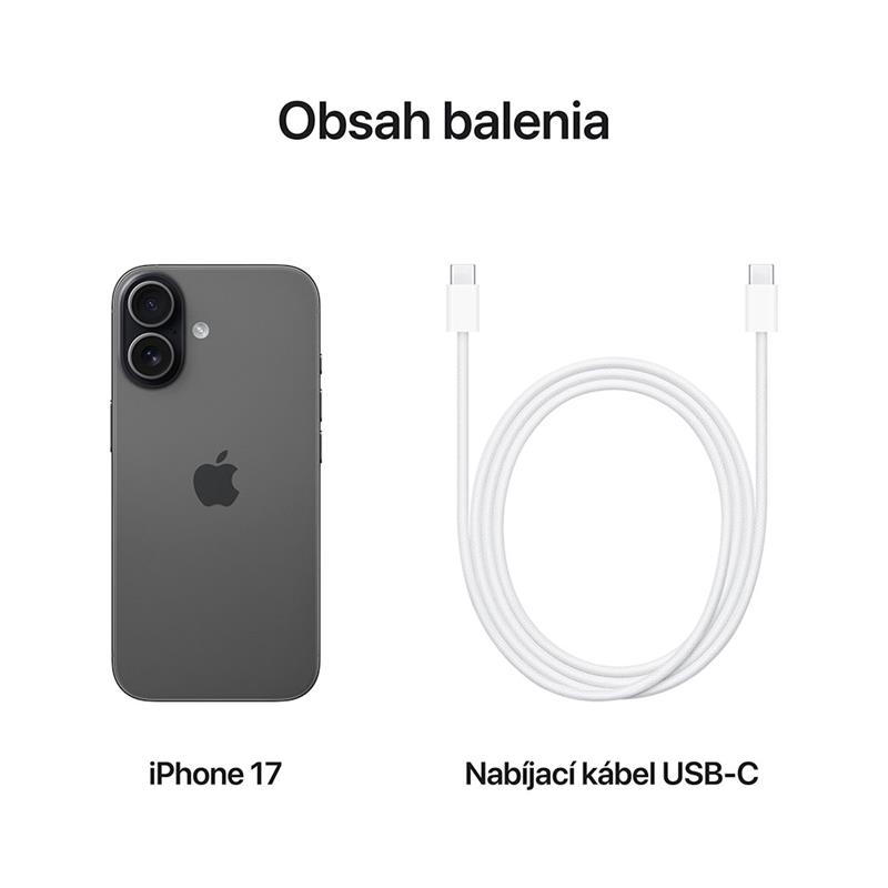 iPhone 17 256GB Čierny *Rozbalený*