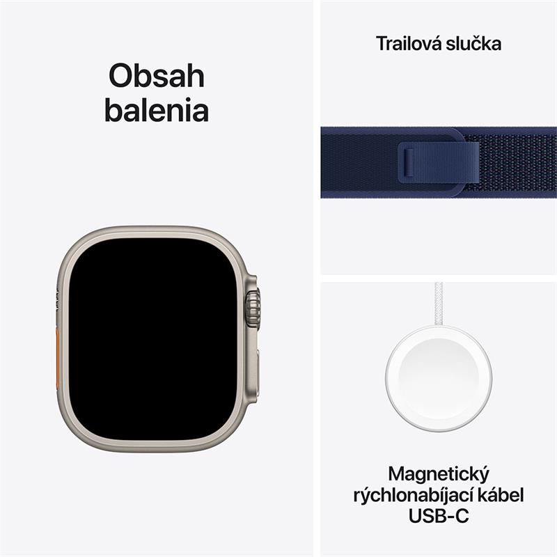 Apple Watch Ultra 2 GPS + Cellular 49mm puzdro z prírodného titánu *Použitý s DPH - Trieda A*