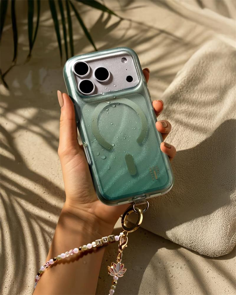 iDeal Fashion Clear Case MagSafe iPhone 17 Pro Sage Green