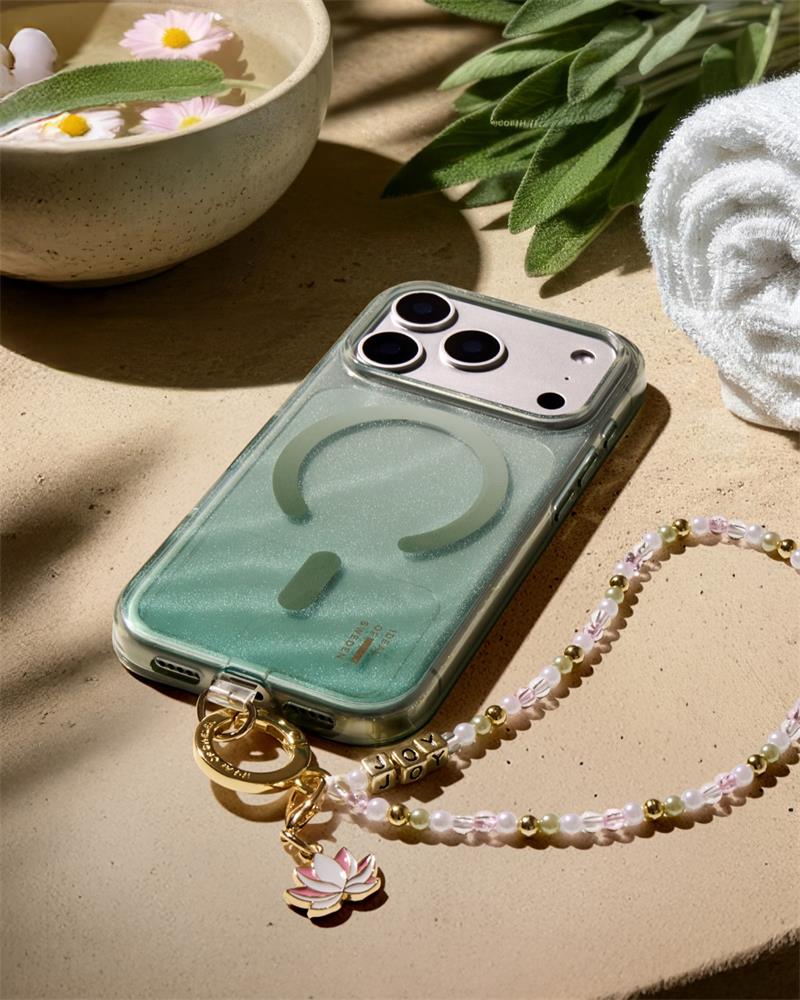 iDeal Fashion Clear Case MagSafe iPhone 17 Pro Sage Green