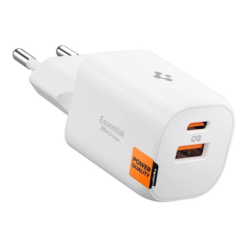 Spigen sieťová nabíjačka Essential EE352EU 35W - White
