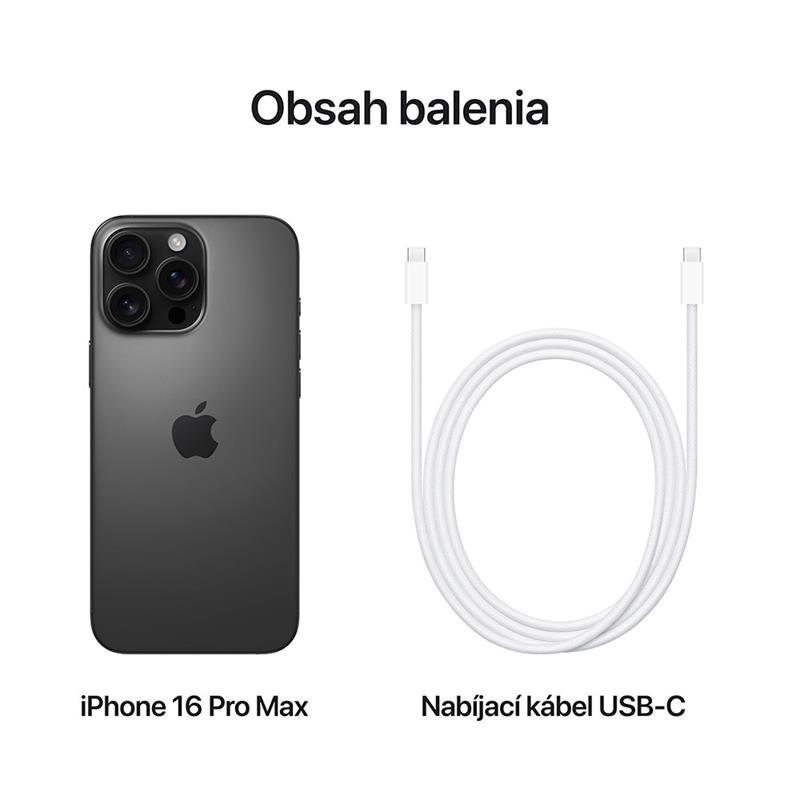 iPhone 16 Pro Max 256 GB Černý titan *Použitý s DPH – Třída C*