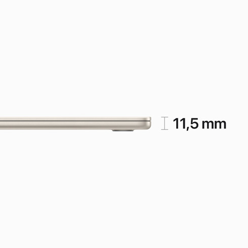 MacBook Air 15" M2 8C CPU 10C GPU 8/512 GB hviezdna biela SK *Použitý s DPH - Trieda B*