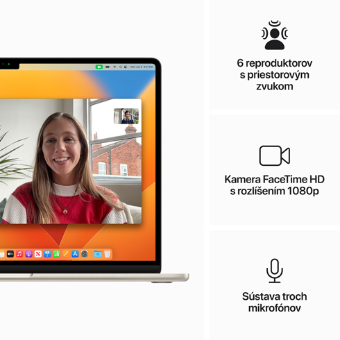 MacBook Air 15" M2 8C CPU 10C GPU 8/512 GB hviezdna biela SK *Použitý s DPH - Trieda B*