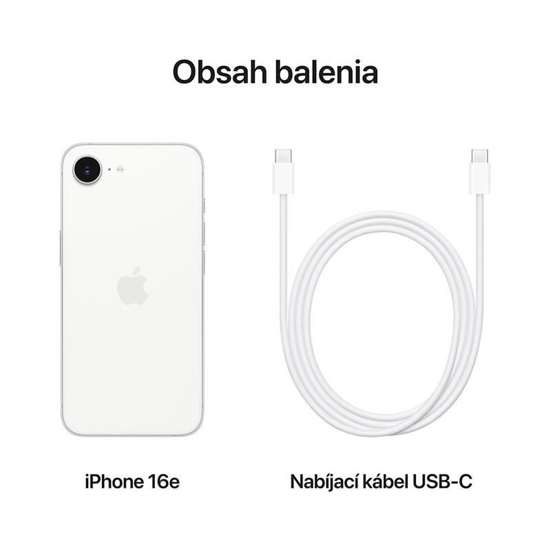 iPhone 16e 256 GB biely *Použitý s DPH - Trieda A*