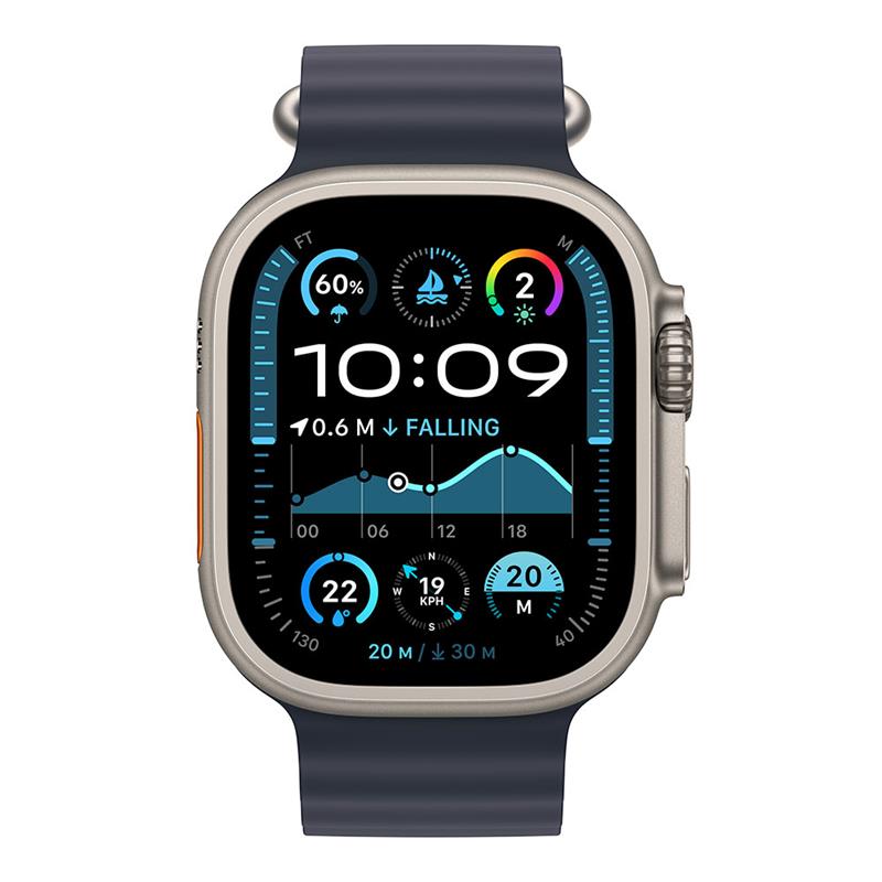 Apple Watch Ultra 2 GPS + Cellular 49mm Natural Titanium Case with Navy Ocean Band *Poškodený obal*