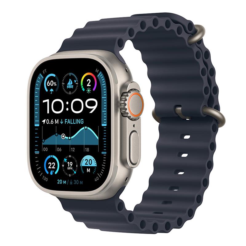 Apple Watch Ultra 2 GPS + Cellular 49mm Natural Titanium Case with Navy Ocean Band *Poškodený obal*