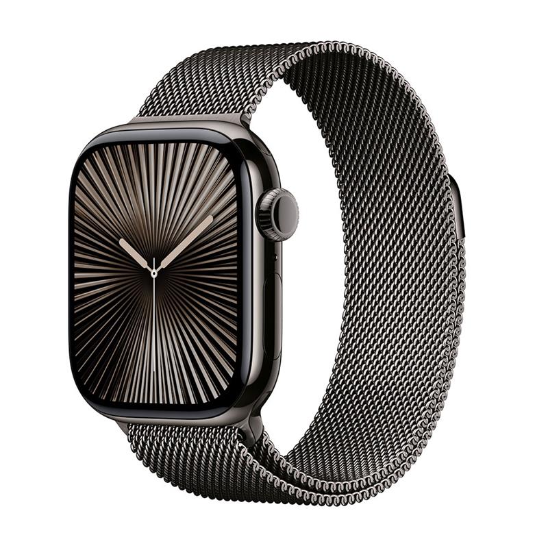 Apple Watch Series 10 GPS + Cellular 42mm Bridlicovo sivý titán s bridlicovo sivým milánskym ťahom *Poškodený obal*