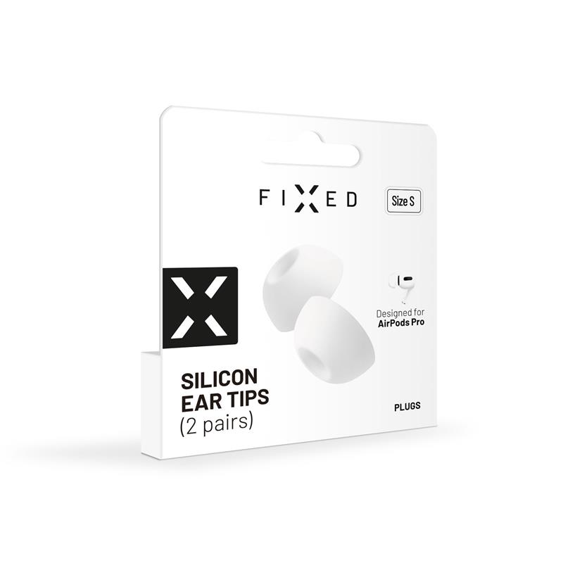 FIXED silikonové štuple pre Apple AirPods Pro/Pro 2, veľkosť L, 2 sady *Poškodený obal*