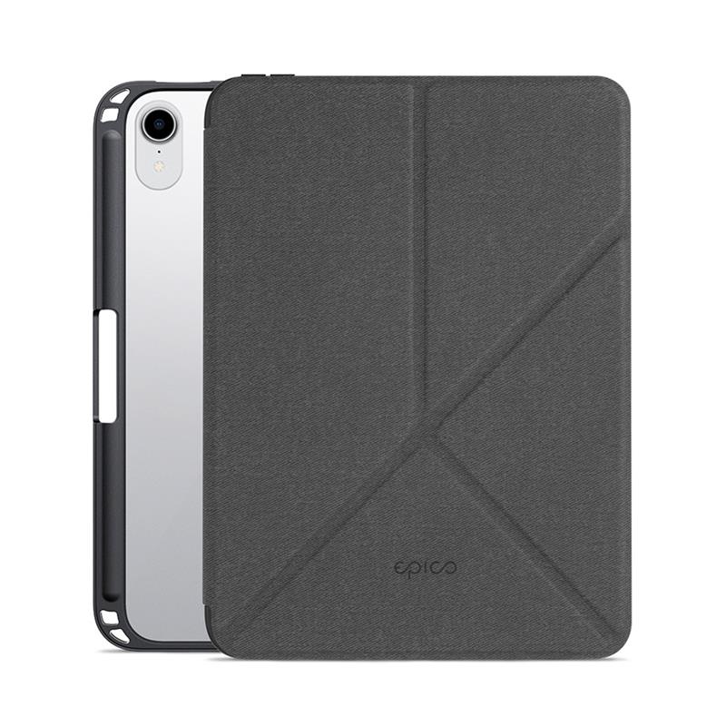 iStores by EPICO Clear Flip Case iPad mini 6 2021/A17 Pro 2024  (8,3") - čierna transparentná *Poškodený obal*