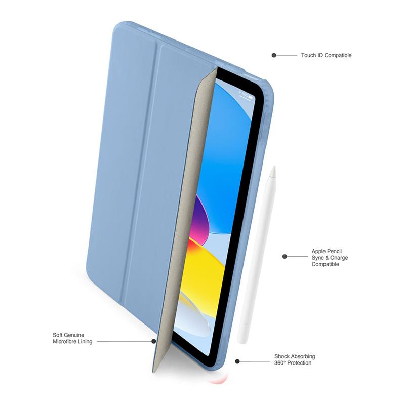 Pipetto puzdro Origami No7 Tri-Folio Case pre iPad 10-11 Gen 2022/2025 - Light Blue