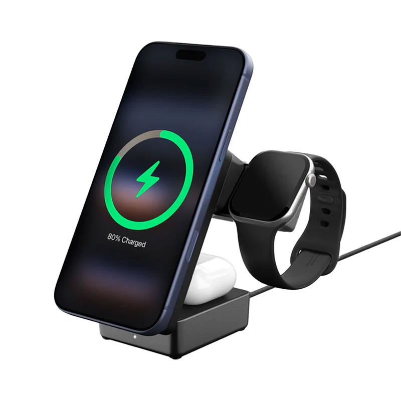 Spigen Foldable Wireless Charger Stand Qi2 25W - Black
