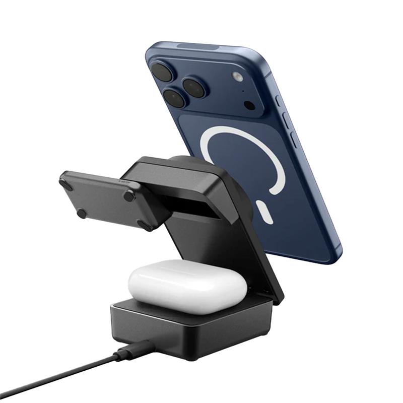 Spigen Foldable Wireless Charger Stand Qi2 25W - Black