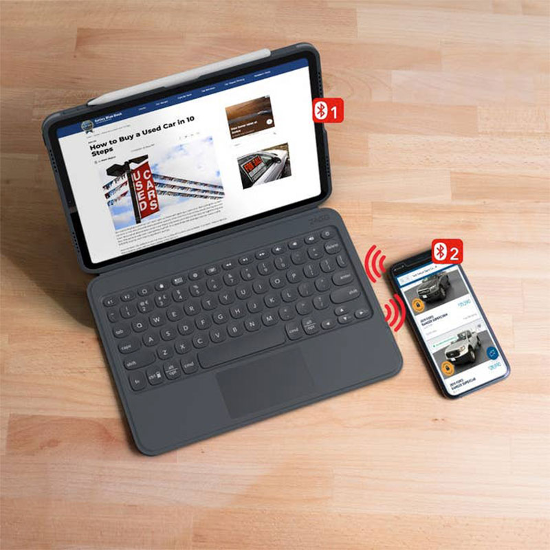 ZAGG klávesnica Pro Keys with Trackpad pre iPad 10.2" CZ/SK - Black *Rozbalený*
