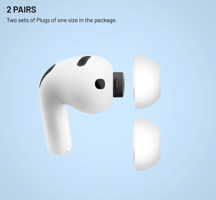 FIXED silikonové špunty pro Apple AirPods Pro 3, velikost XXS, 2 sady