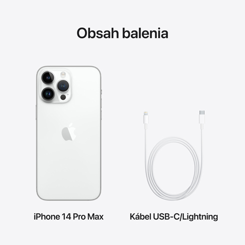 iPhone 14 Pro Max 256 GB Stříbrný *Použitý s DPH – Třída B*