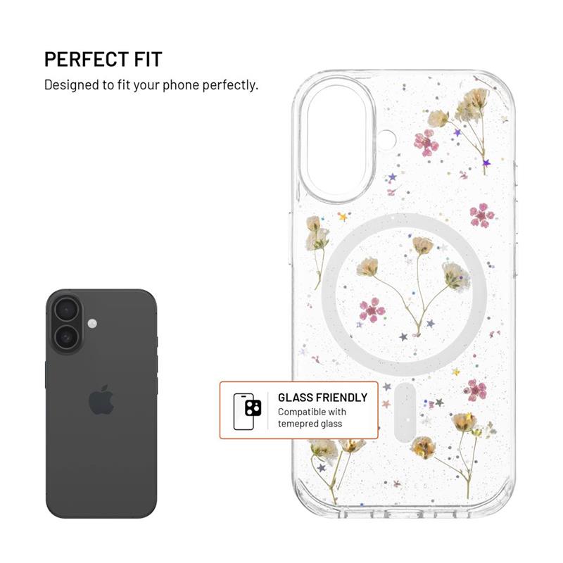 FIXED kryt MagBloom s podporou Magsafe pro Apple iPhone 16, Blush Plum