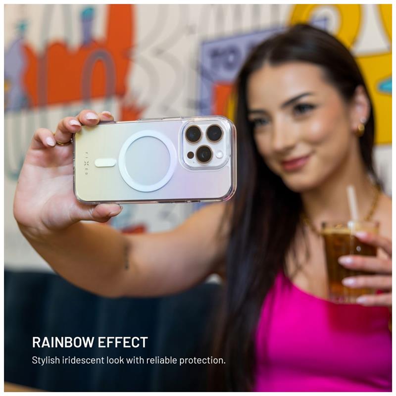 FIXED kryt MagRainbow s podporou Magsafe pro Apple iPhone 16, duhový