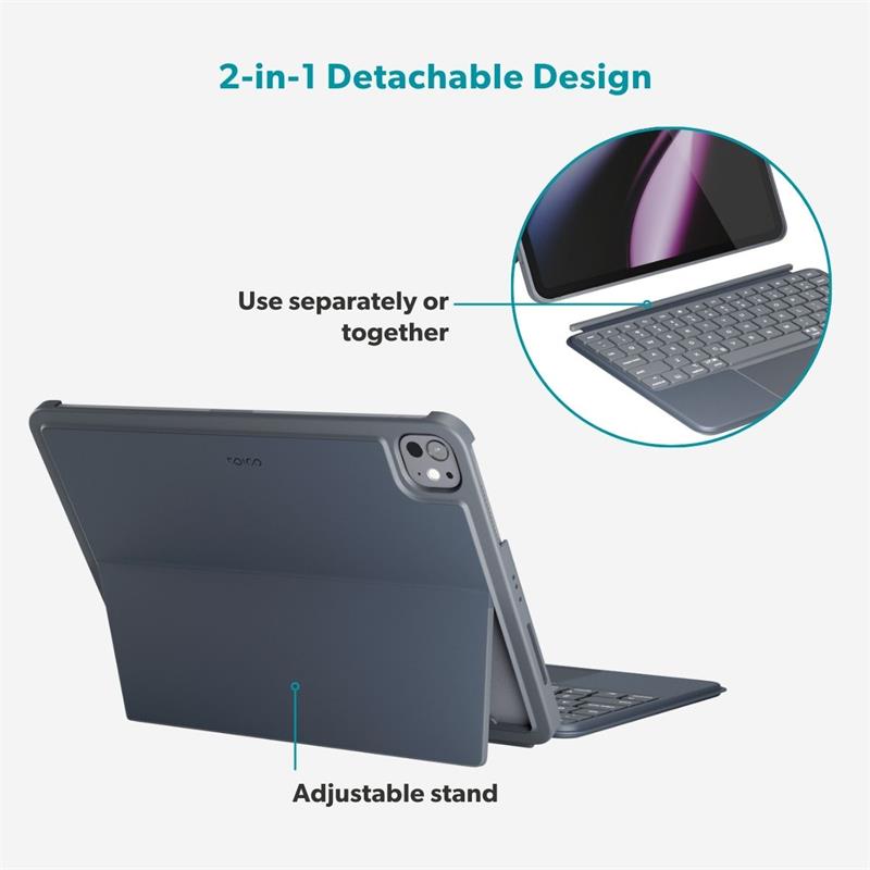 Epico UltraBoard podsvietená klávesnica s puzdrom EK30 pre Apple iPad 10,9" (2022)/11" A16 - SK - šedá *Poškodený obal*