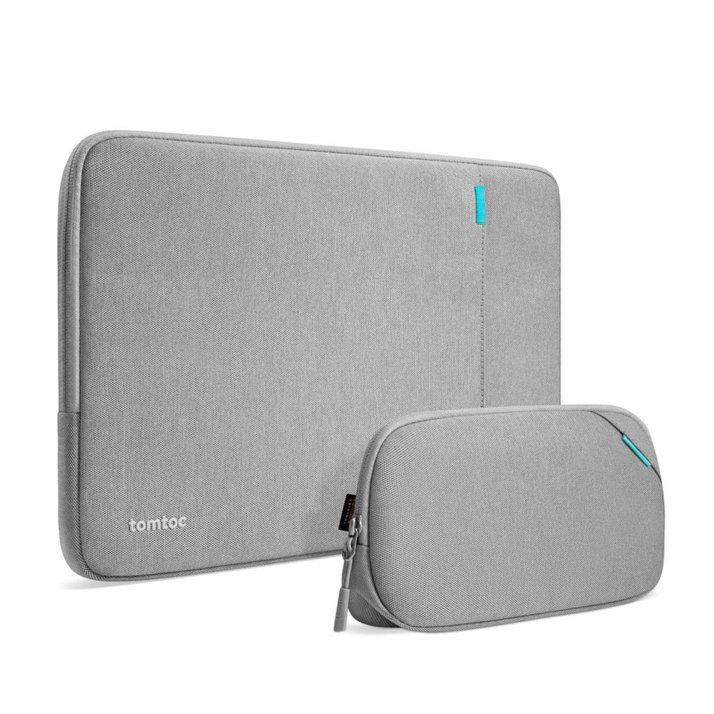 Tomtoc puzdro Recycled Sleeve with Pouch pre Macbook Pro 14" M1/M2/M3/M4 - Gray