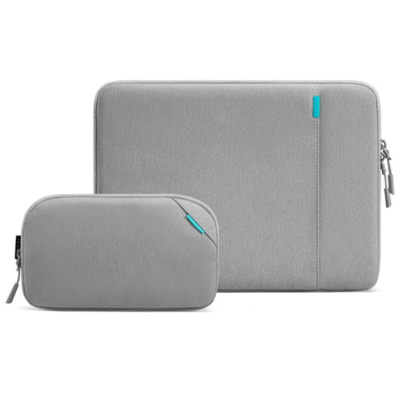 Tomtoc puzdro Recycled Sleeve with Pouch pre Macbook Pro 14" M1/M2/M3/M4 - Gray