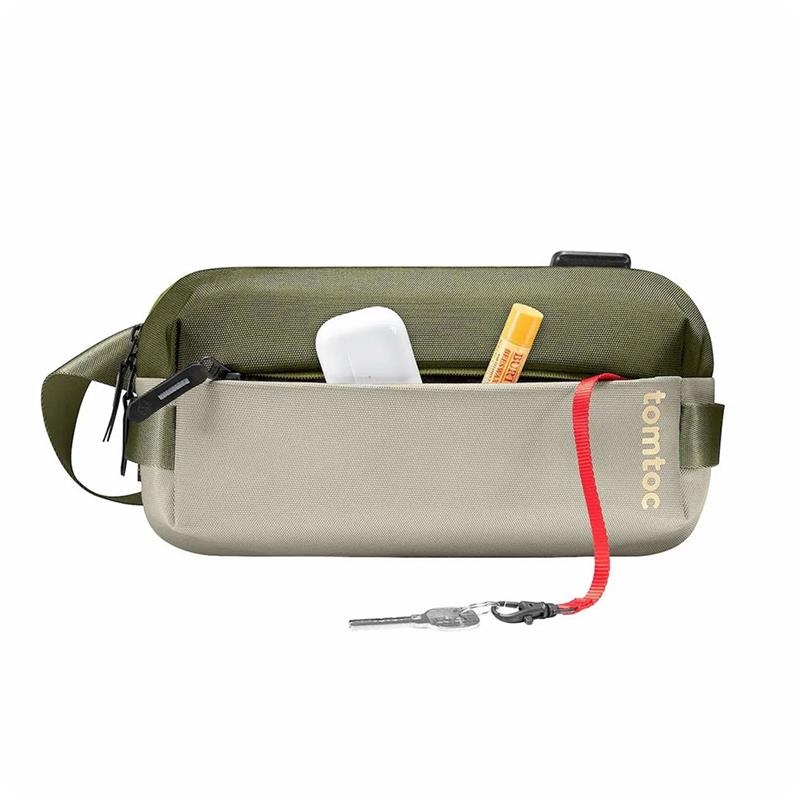 TomToc taška Explorer T21 Sling Bag S - Olive Green