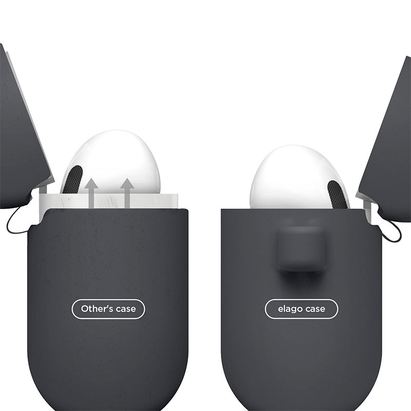 Elago Airpods 3 Silicone Hang Case - Dark Gray