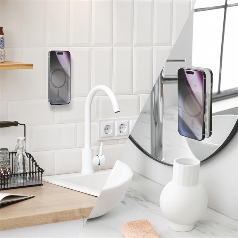 Epico Mag+ přísavný držák na telefon MagSafe kompatibilní - titanová
