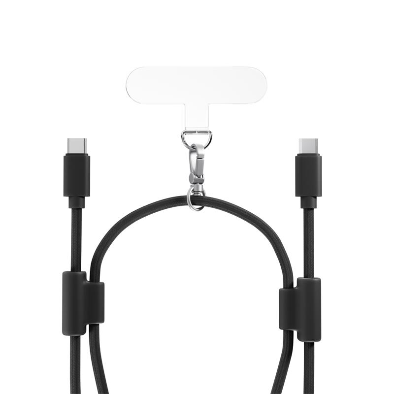 Epico Phone Lanyard s USB-C na USB-C kabelem - černá