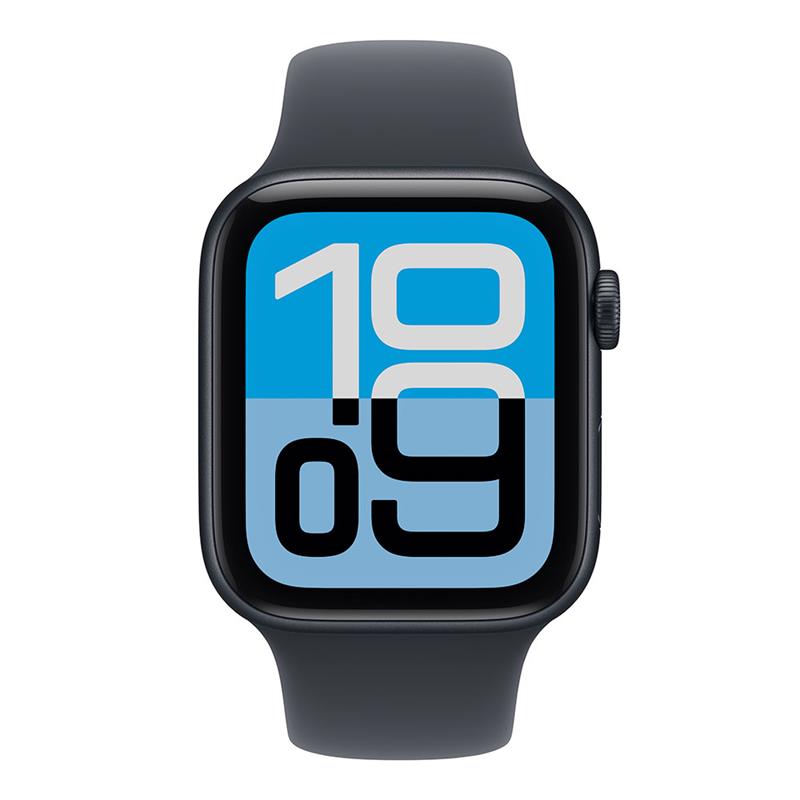Apple Watch SE 3 GPS 44mm Polnočný hliník s polnočným športovým remienkom - S/M *Rozbalený*