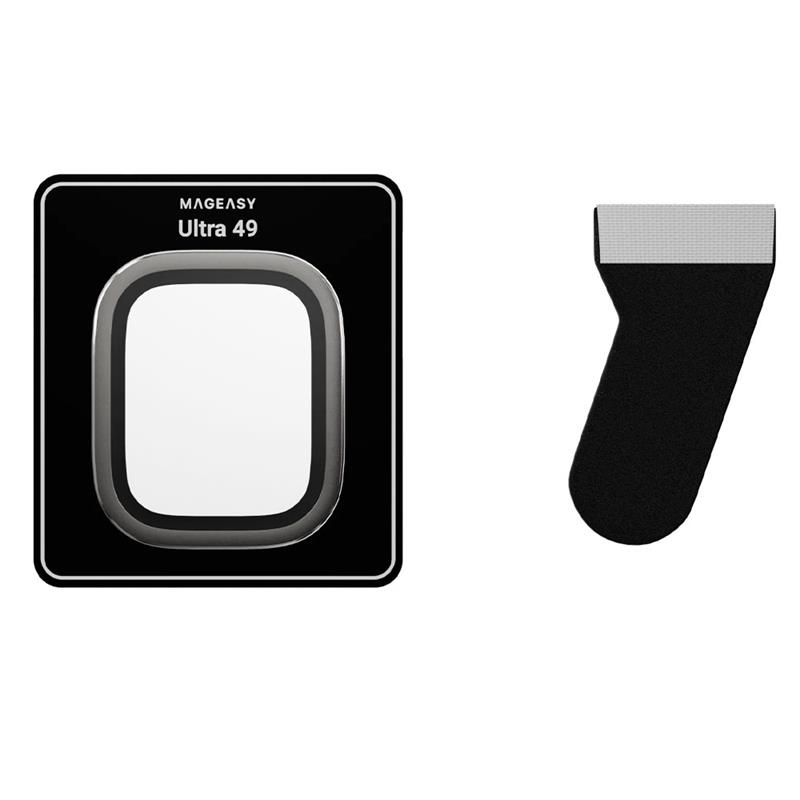 SwitchEasy Fortiz Sapphire Antireflective Protector pre Apple Watch Ultra - Natural Titanium