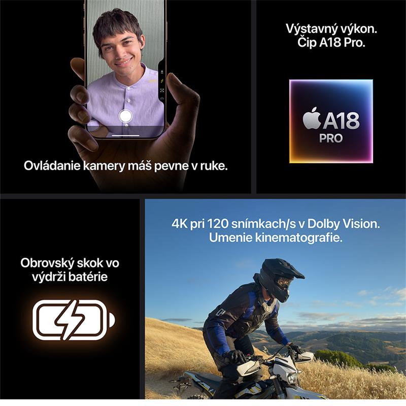 Apple iPhone 16 Pro Max 1 TB prírodný titán *Použitý s DPH - Trieda C*