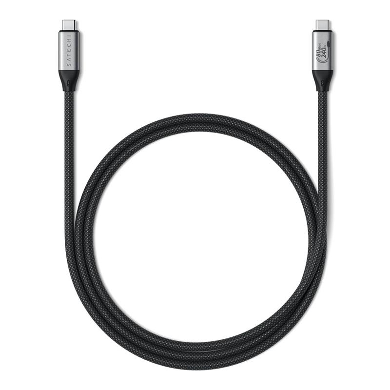 Satechi kábel USB4 V2 Pro Cable 240W 1.2m - Space Gray