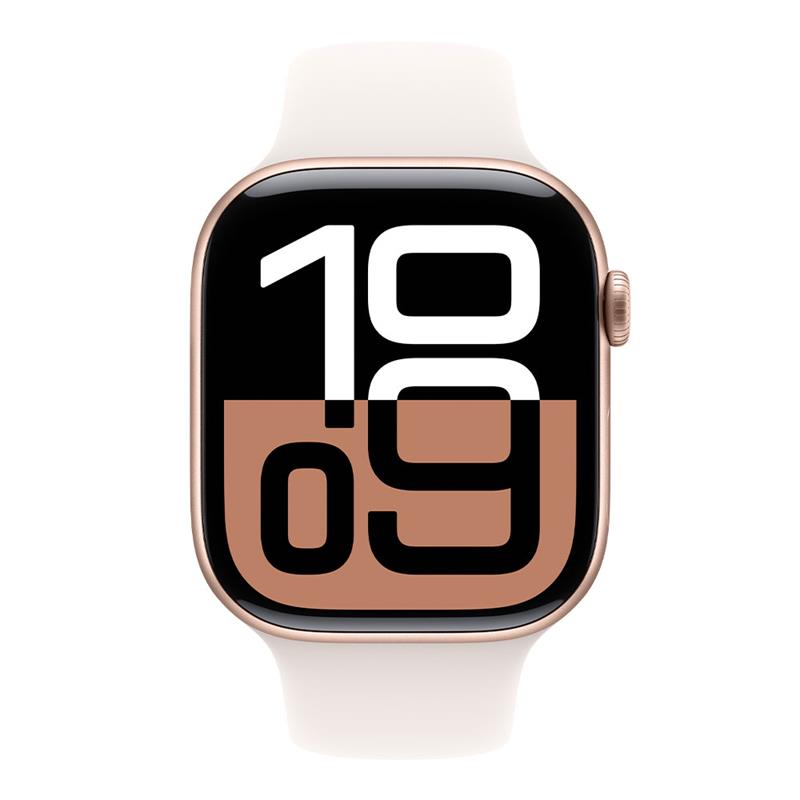 Apple Watch Series 10 GPS 46mm Rose Gold Aluminium Case with Light Blush Sport Band - M/L *Rozbalený*