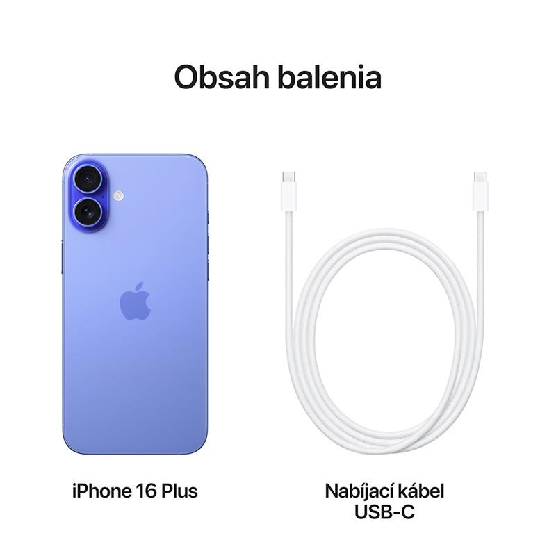 iPhone 16 Plus 256GB Ultramarínový *Použitý s DPH – Třída B*