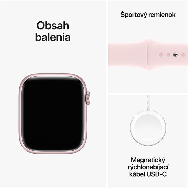 Apple Watch Series 9 GPS 45mm puzdro z ružového hliníka *Trieda C*