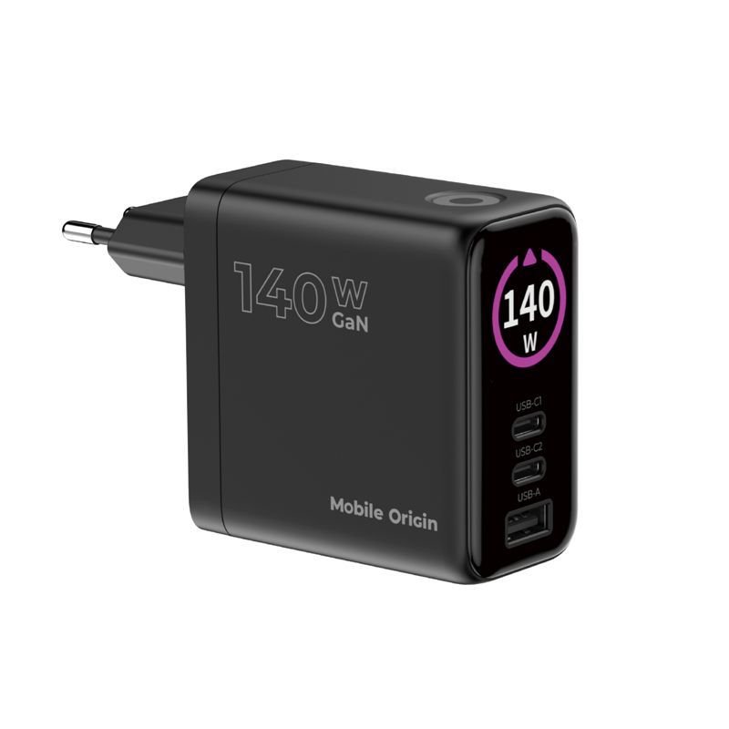 Mobile Origin 140W GaN Display Charger PW21 2x USB-C/1x USB-A