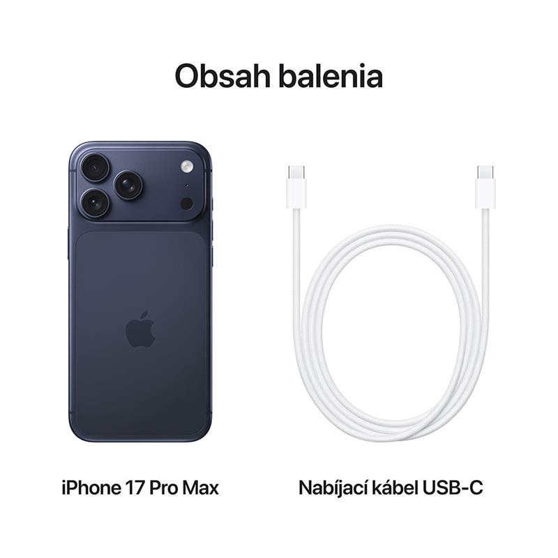 iPhone 17 Pro Max 256 GB Temně modrý *Použitý s DPH – Třída B*