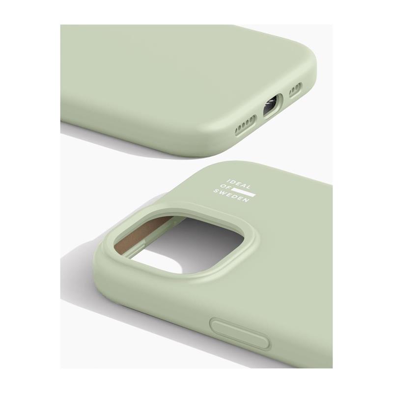 iDeal Silicone Case MagSafe iPhone 13/14/15/16e/17e Sage Green