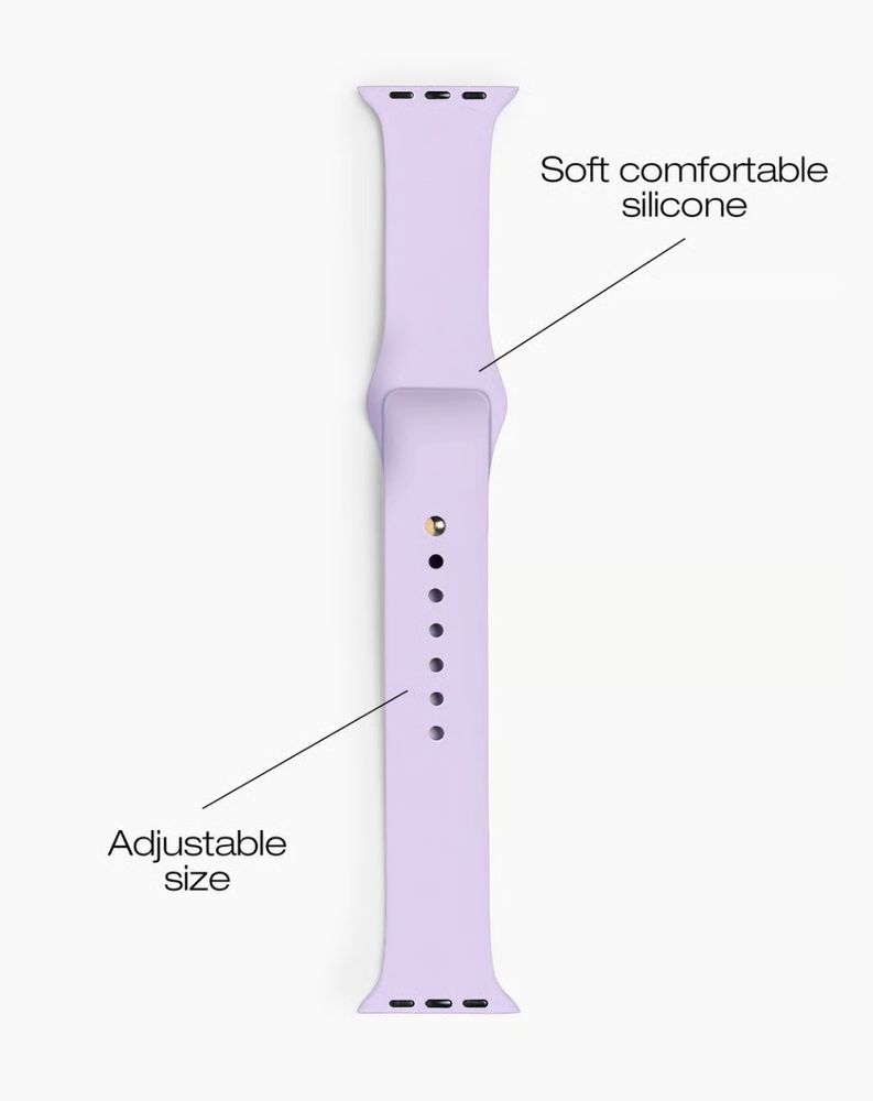 iDeal Silicone Watch Band 38/40/41/42 S-M Lavender Milk