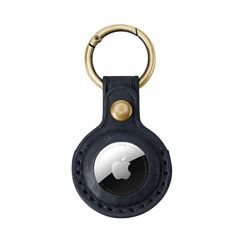 Mobile Origin puzdro Leather KeyChain pre Apple Airtag - Black