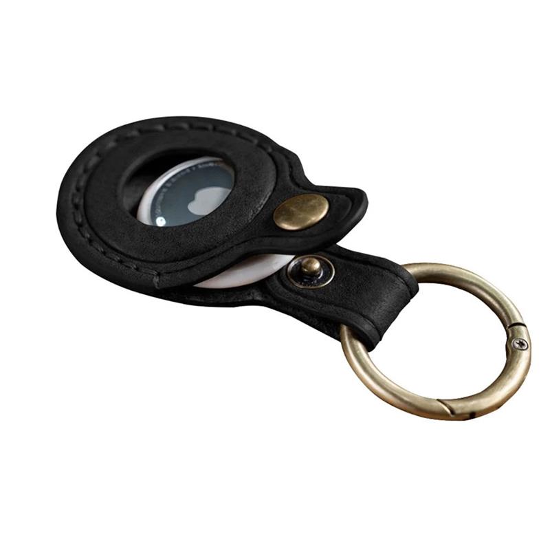 Mobile Origin puzdro Leather KeyChain pre Apple Airtag - Black