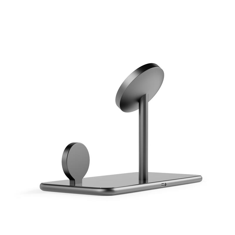 Epico Mag+ Glass Charging Stand MagSafe - Černá *Rozbaleno*