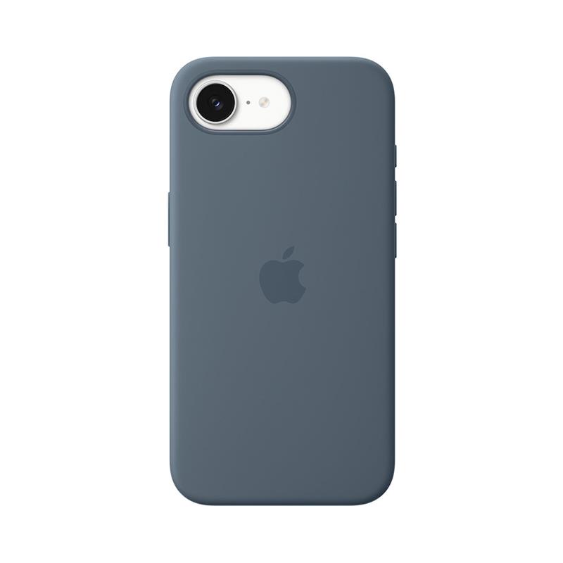 iPhone 17e Silicone Case with MagSafe – Oceľovo modrá