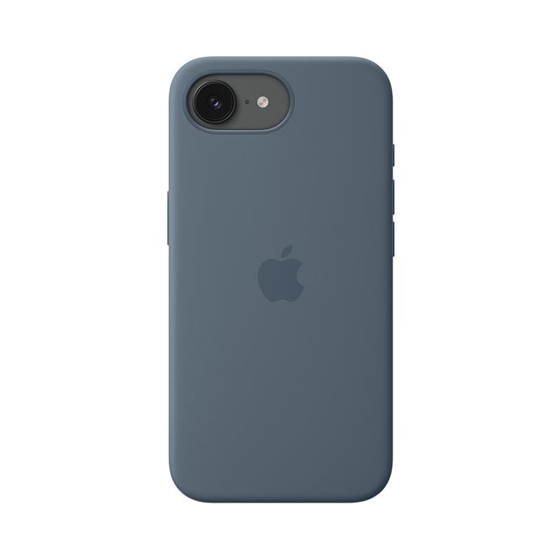 iPhone 17e Silicone Case with MagSafe – Oceľovo modrá