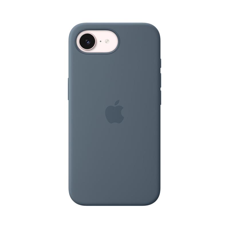 iPhone 17e Silicone Case with MagSafe – Oceľovo modrá