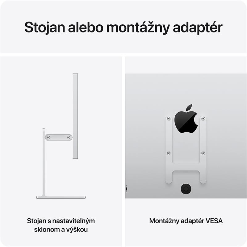 Apple Studio Display XDR - Standardní sklo - stojan s nastavitelným náklonem a výškou