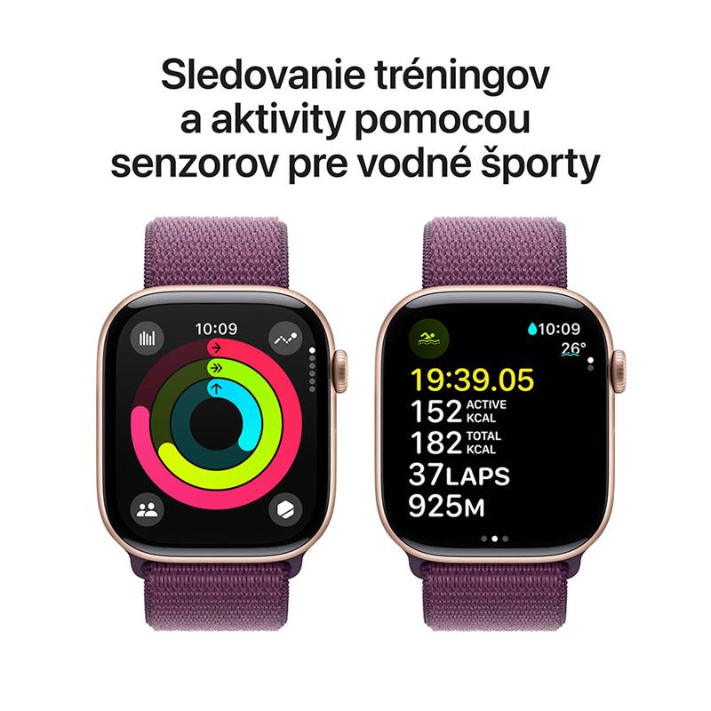 Apple Watch Series 10 GPS 46mm Růžově zlatý hliník *Třída C*