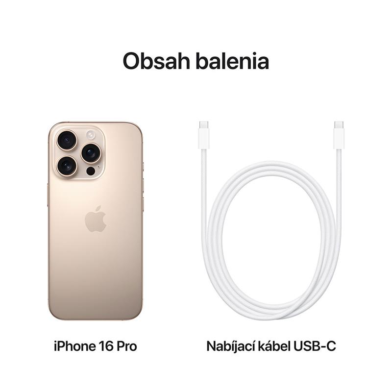 iPhone 16 Pro 256 GB Pouštní Titan *Renovovaný*
