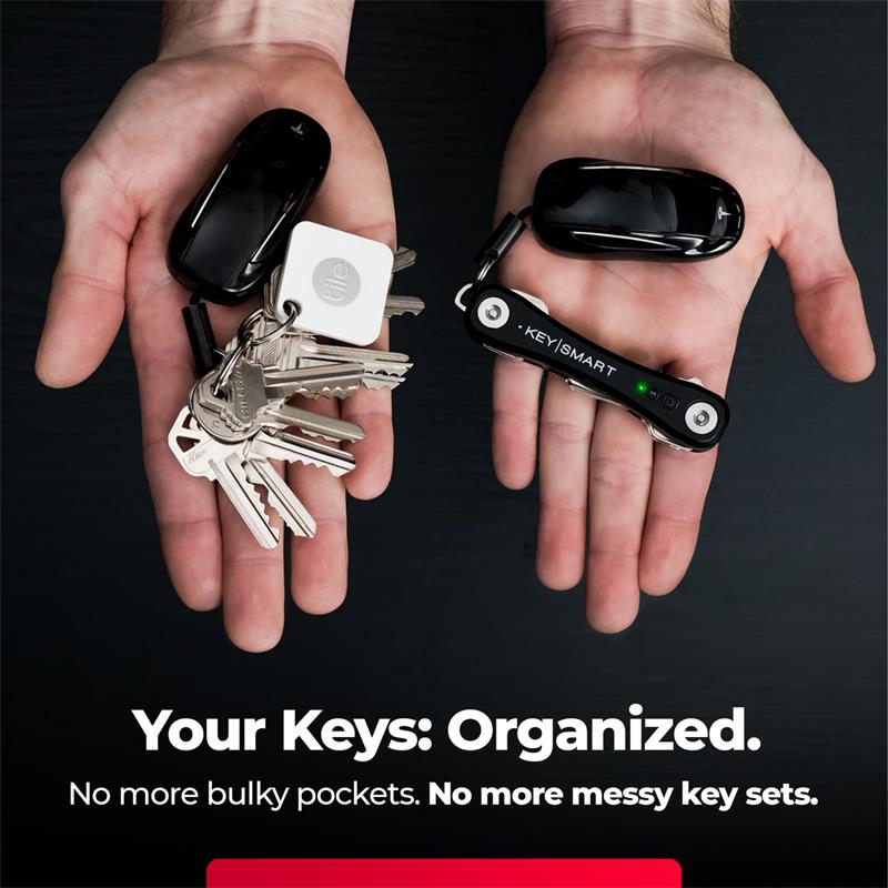 KeySmart iPro s Apple Find My - organizér kľúčov - čierny *Rozbalený*